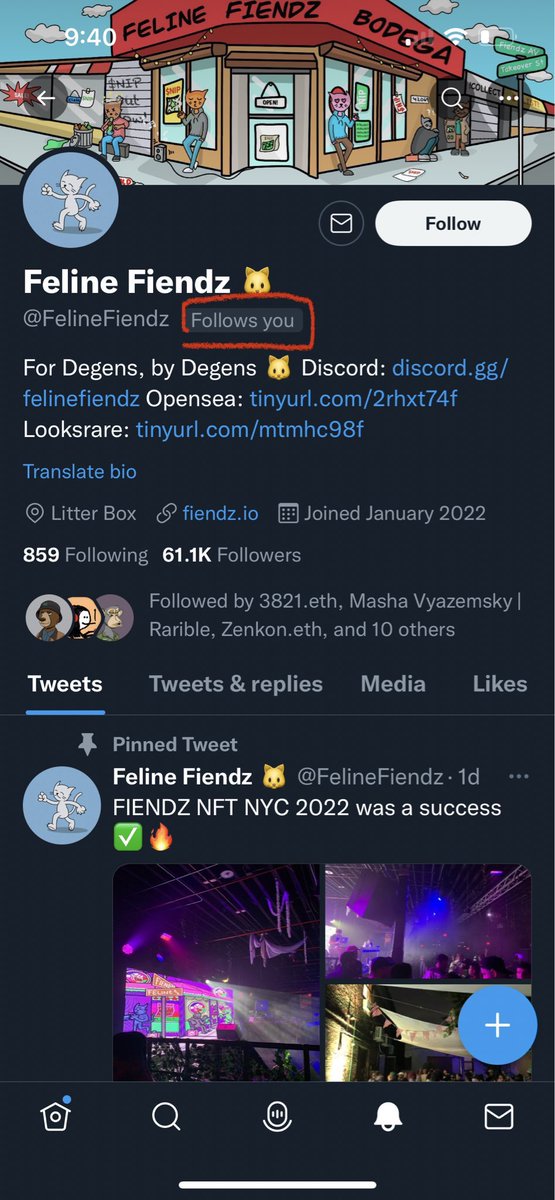 🎉 Thanks for the follow <a href="/FelineFiendz/">Fiendz</a> 

Let’s get a collab goin for the people?
#FIENDZTAKEOVER