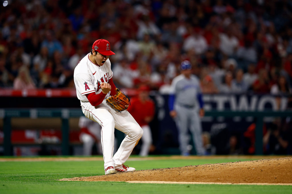 ESPNInsights's tweet photo. Shohei Ohtani is the 1st MLB player with both an 8-RBI game and a 13-strikeout game in a career. 

He’s done it in the last 2 nights. https://t.co/mjRtCHuFmL