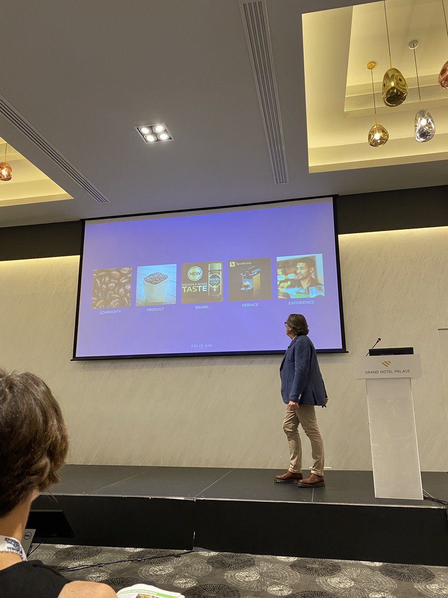 MediaShopScot's tweet photo. An engaging start to the day with Brand Strategist, Peter Economides. He discussed the journey from commodity > experience and why brands should focus on creating a human connection. #EverythingCommunicates #MarketingIsSocial #ESMC22 https://t.co/syP36YWk6u