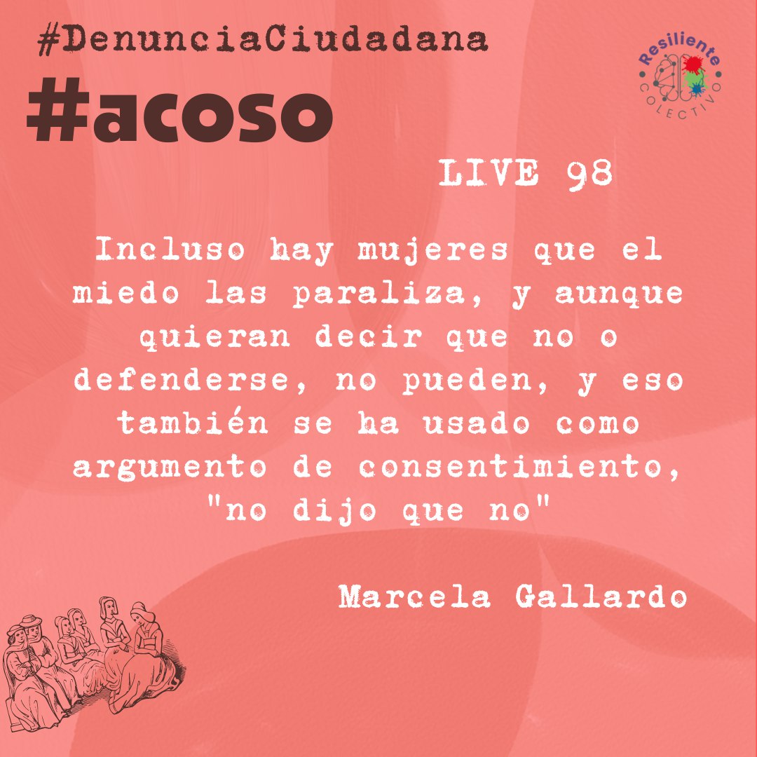 resilientecole1's tweet photo. #elcolectivohabla Gracias querida @marcciella por estar en el #LIVE de #ResilienteLIVE #ACOSO #DENUNCIACIUDADANA #temp4 🅁🄴🅂🄿🄸🅁🄰🙋♀️💜🙋♂️ #tuerestusEmociones #yosoymisemociones #ResilienteColectivo #resiliente https://t.co/7U5EWg4QtW