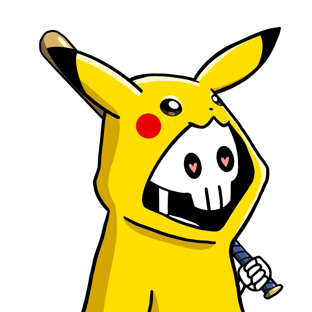 Happy @GhostfaceWeek! I 💛 <a href="/Pika_Dao/">PikaDao</a> 🥺 Web 2 vs web 3 me~ #Ghostfaceweek <a href="/GhostfaceNFT/">GHOSTFACEKILLA</a>