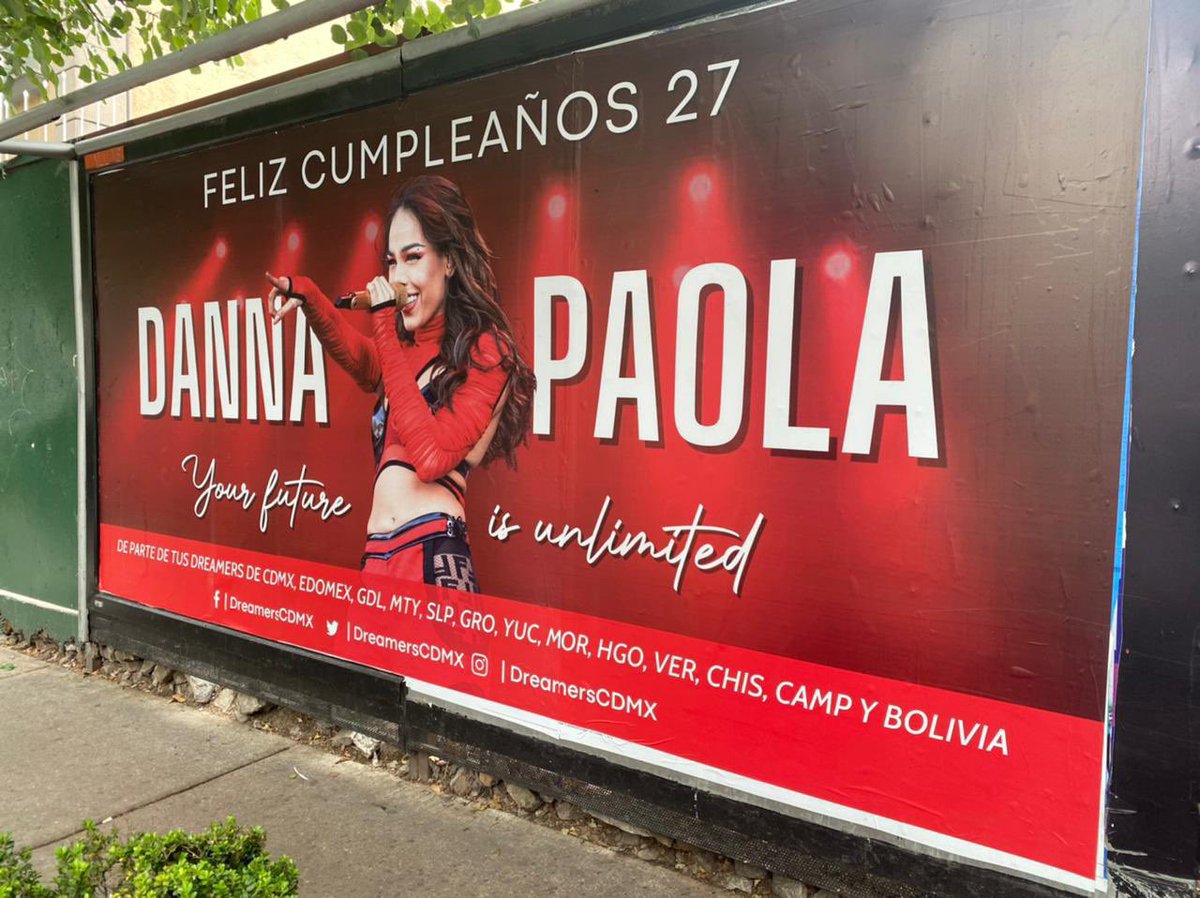 DreamersCDMX's tweet photo. @dannapaola Oye @dannapaola ya viste el espectacular que te mandamos hacer por tu cumpleaños 

HAPPY DANNA DAY
#DANNAPAOLA27
#FelizCumpleañosDannaPaola https://t.co/s1SRyH8c1S