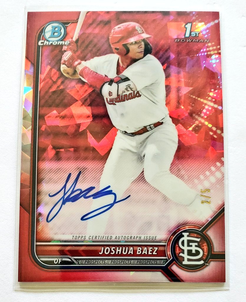 <a href="/HotIceCards/">Hot Ice Cards & Collectibles</a> $2900.  Orange did $1750.  Compared to where other raw reds of the top prospects have sold for, this is a bargain.