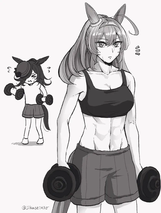 ブルボンの腹筋バキバキのお腹(幻覚)好き

#これ見た人はお腹を貼る
#ウマ娘 