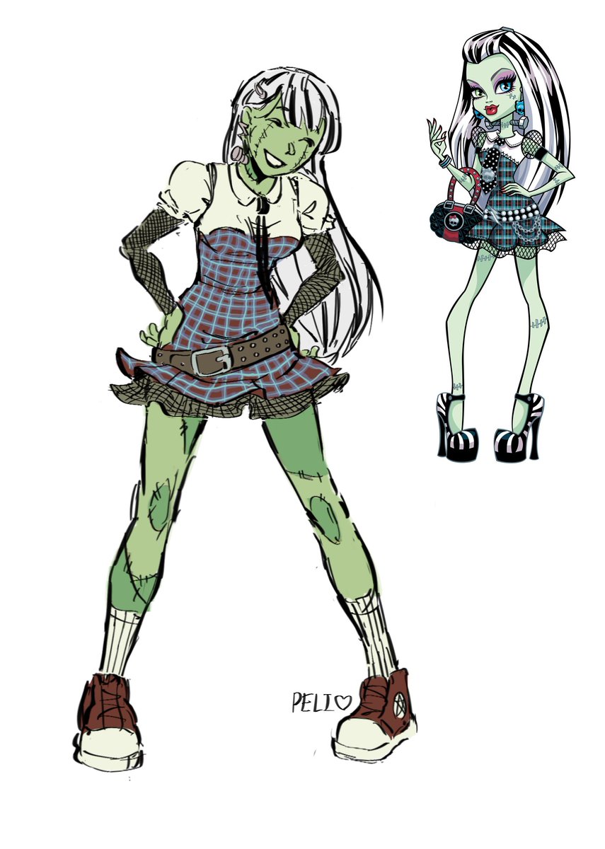 pelican_do's tweet photo. More nostalgia fueled fanart. I’m working on a couple more and I hope to finish at least six sketches of my favorite monster high characters so please expect more I have been drawing all day
-#monsterhigh- https://t.co/e3AGmEn57f