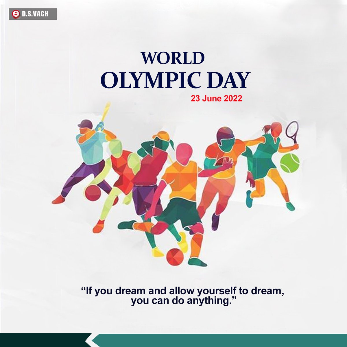 MrDSVagh1's tweet photo. "If you dream and allow yourself to dream, you can do anything."
"World Olympic Day"

#dsvagh #Olympics #OlympicDay #sport #india #marketing #olympicweightlifting #athletes #olympicgames #tranning #running #OlympicDay2022 #enterprenuer #Chairman #enterpreneurlife #quotes #success https://t.co/P33IRjzrCW