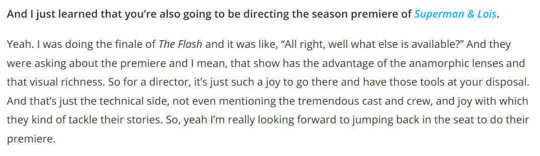TomCavNews's tweet photo. Tom reveals that he will be directing the season premiere for the next season of @cwsupermanlois 

@CavanaghTom 

Via https://t.co/g19ys3MMS8 https://t.co/FfaPf8cBCS