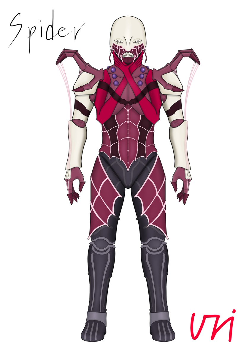 スパイダー ナイトメア 人の夢に現れる怪人 両手から出す糸は 切断や拘束だけでな Uーri ユーリ のイラスト