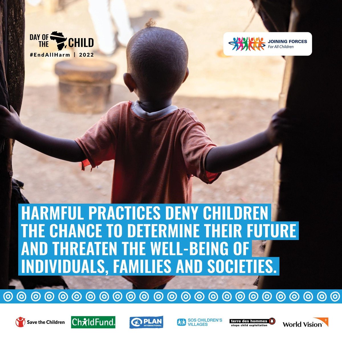 WorldVisionSAR's tweet photo. The African Children’s Charter calls on governments to ‘take all appropriate measures to eliminate harmful social and cultural practices affecting the welfare, dignity,normal growth and development of the child. #EndAllHarm #DAC2022 https://t.co/mTs6dvTQGB