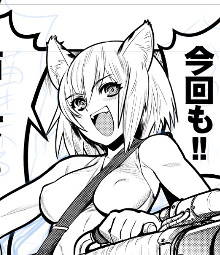 10年は描いてるこの「とらのあなの人」は、俺のとらのあな描き下ろしマンガにしか登場しない、謎の擬人化キャラです。無駄に等身が高いのはこれを描く頃には二頭身キャラを描くのに飽きてるからです 