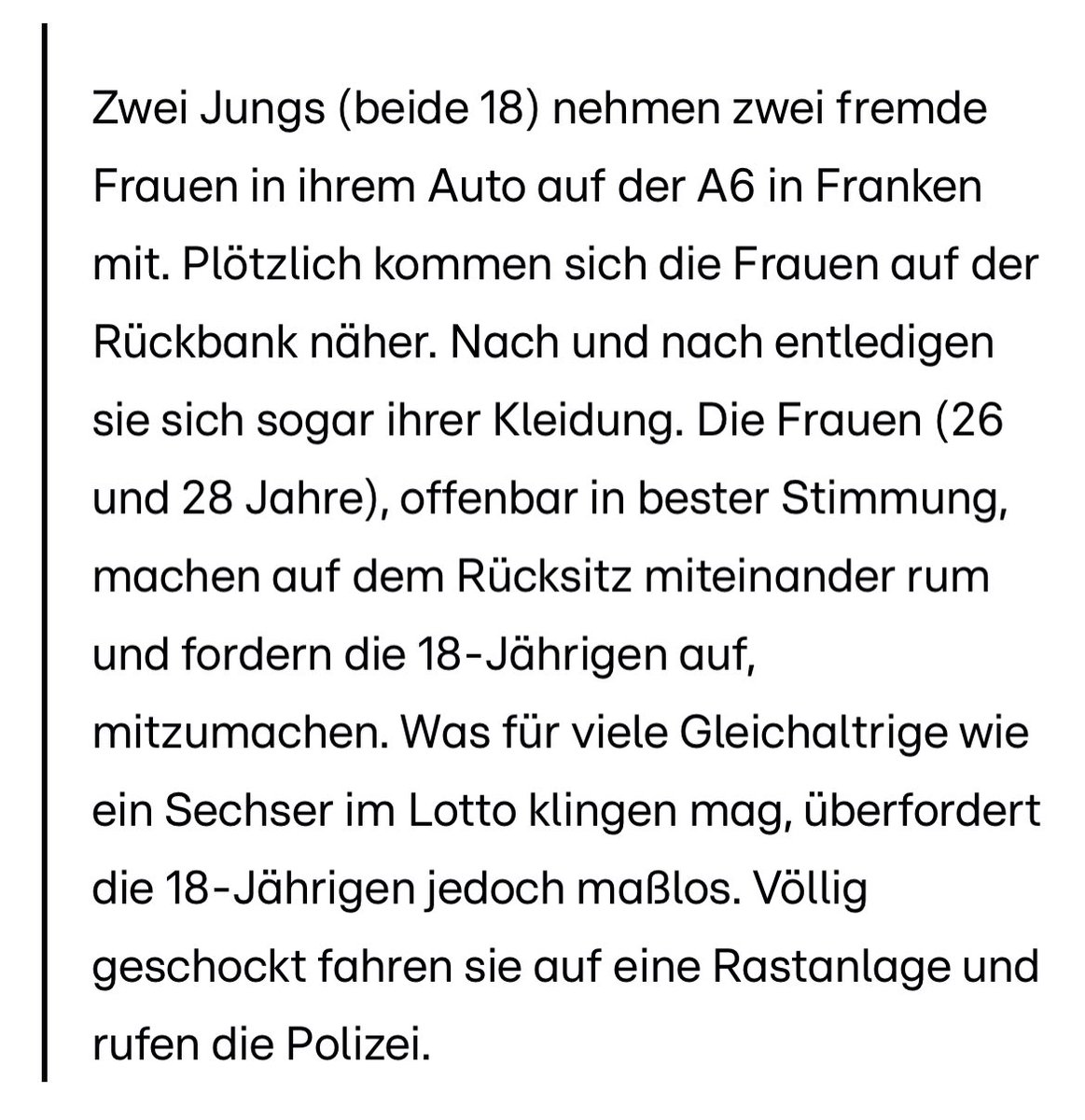 Die wollen mich doch verarschen