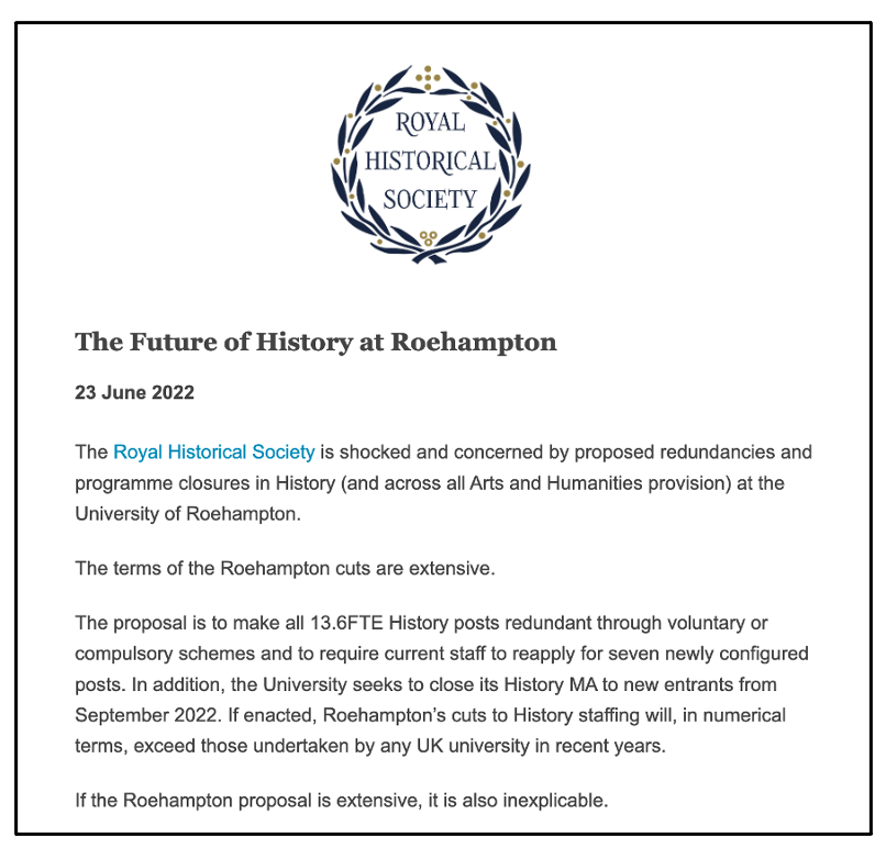 Royal Historical Society tweet media