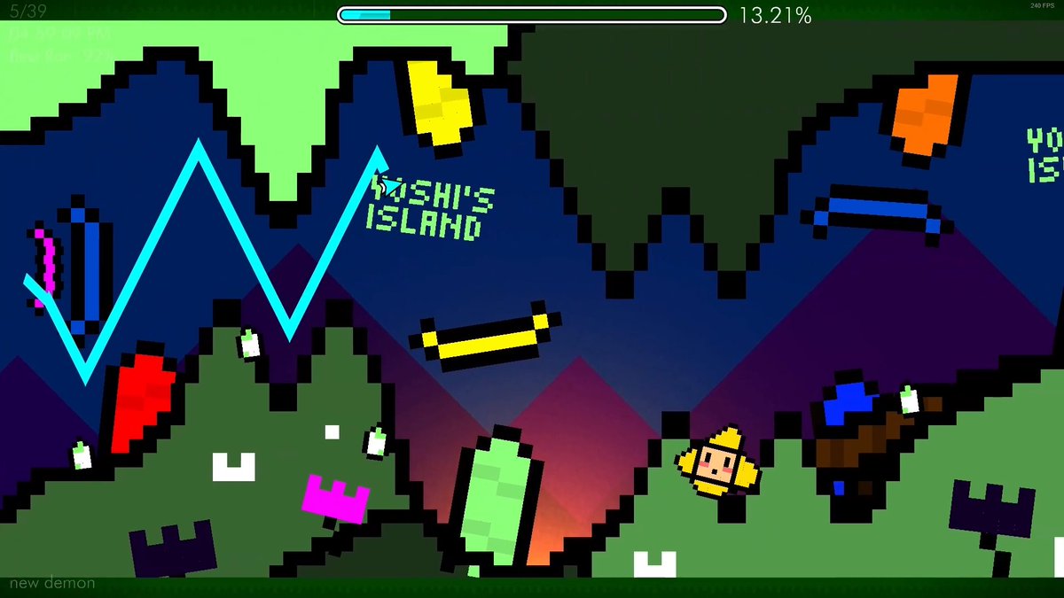 DemocratsGD's tweet image. Look at this beautiful level. The Republicans would not want this rated, released, or even given the slightest bit of attention. They only want high quality masterpieces like "im god" by the privileged creator "wless" to be rated, which shows obvious bias. #RateYoshiCircles