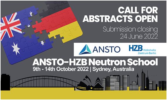 Hurry up! Just one day left to apply for the @ANSTO-HZB #Neutron School in Sydney. The aim of the school is to provide a broad overview of new scattering theory and applications to demonstrate the utility of neutron scattering science. ansto.gov.au/whats-on/ansto…