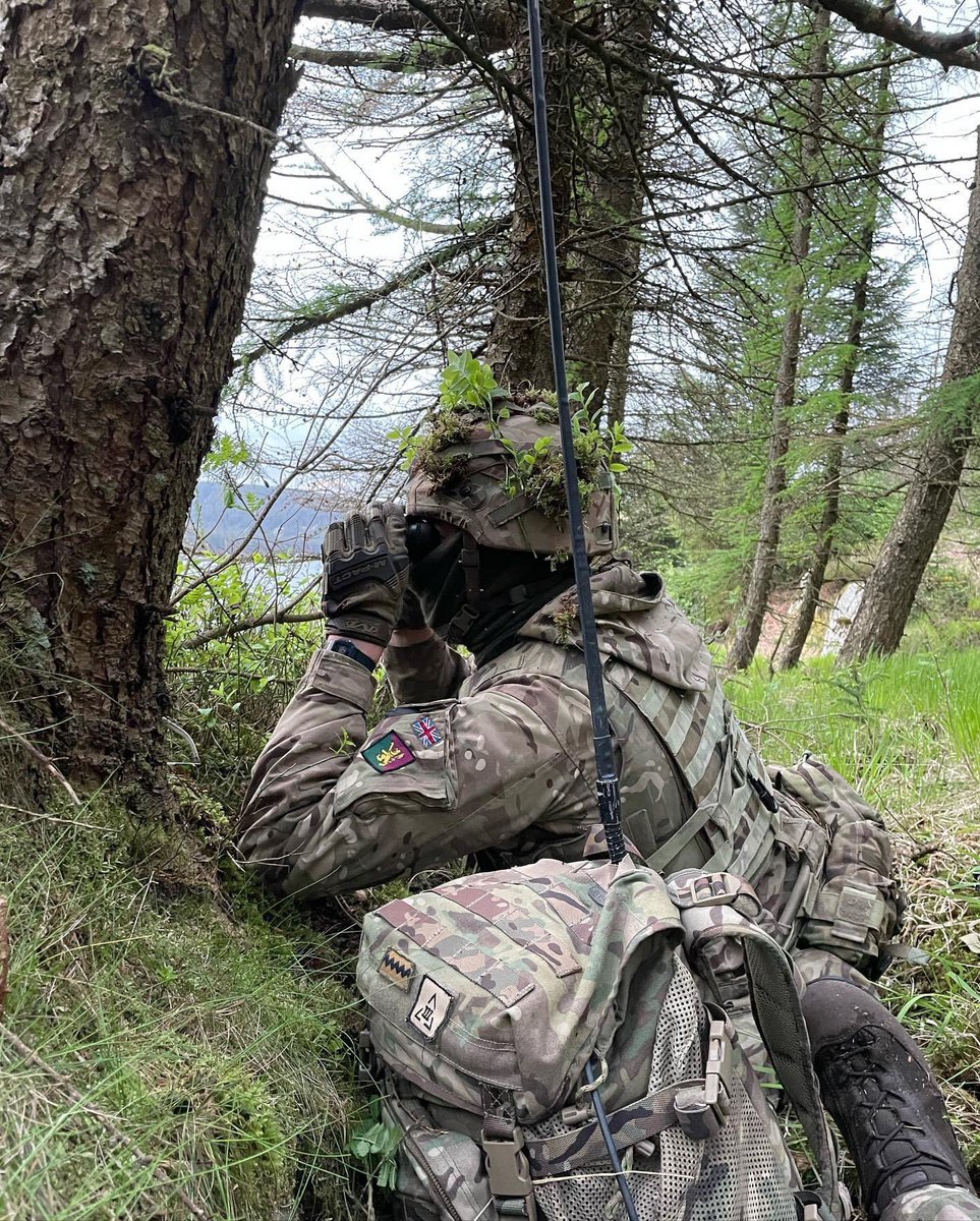 RoyalArmdCorps's tweet photo. Last month A Sqn @SCOTS_DG deployed on Ex WEST COAST EAGLE which concluded with a raid on a target objective. The Fire Support Group provided live overwatch as well as fire support to the raid. #armyjobs #scotscav #britisharmy #lightcav #recce #FSG #forwardobserver #cavalry https://t.co/1BexCDjjTp