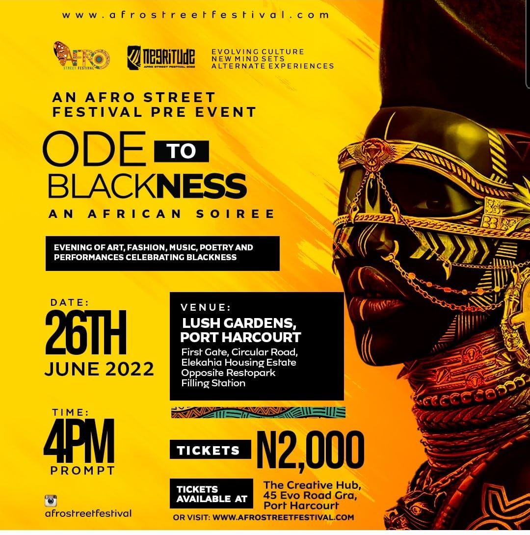 1Ariseafrica's tweet image. Ode to Blackness in 3 Days! 
Message 09099050450 to get your Tickets or go to rieticket.com. 2k. Music, Performances, Fashion, Dramatized Poetry, Comedy and lots more! Experience BLACKNESS
#portharcourt 
#African 
#OdeToBlackness