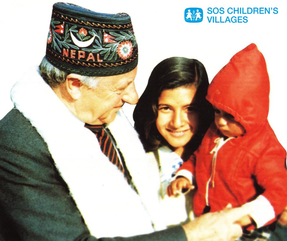 SOSCVsNepal's tweet photo. Today is the 103th birth anniversary of Hermann Gmeiner (1919-1986), founder of SOS Children’s Villages. Hermann Gmeiner believed that no child should grow up alone. Today, his vision is alive in work of SOS Children’s Villages across the globe.
Happy #SOSDay to all! https://t.co/gRQ4bTqFJv