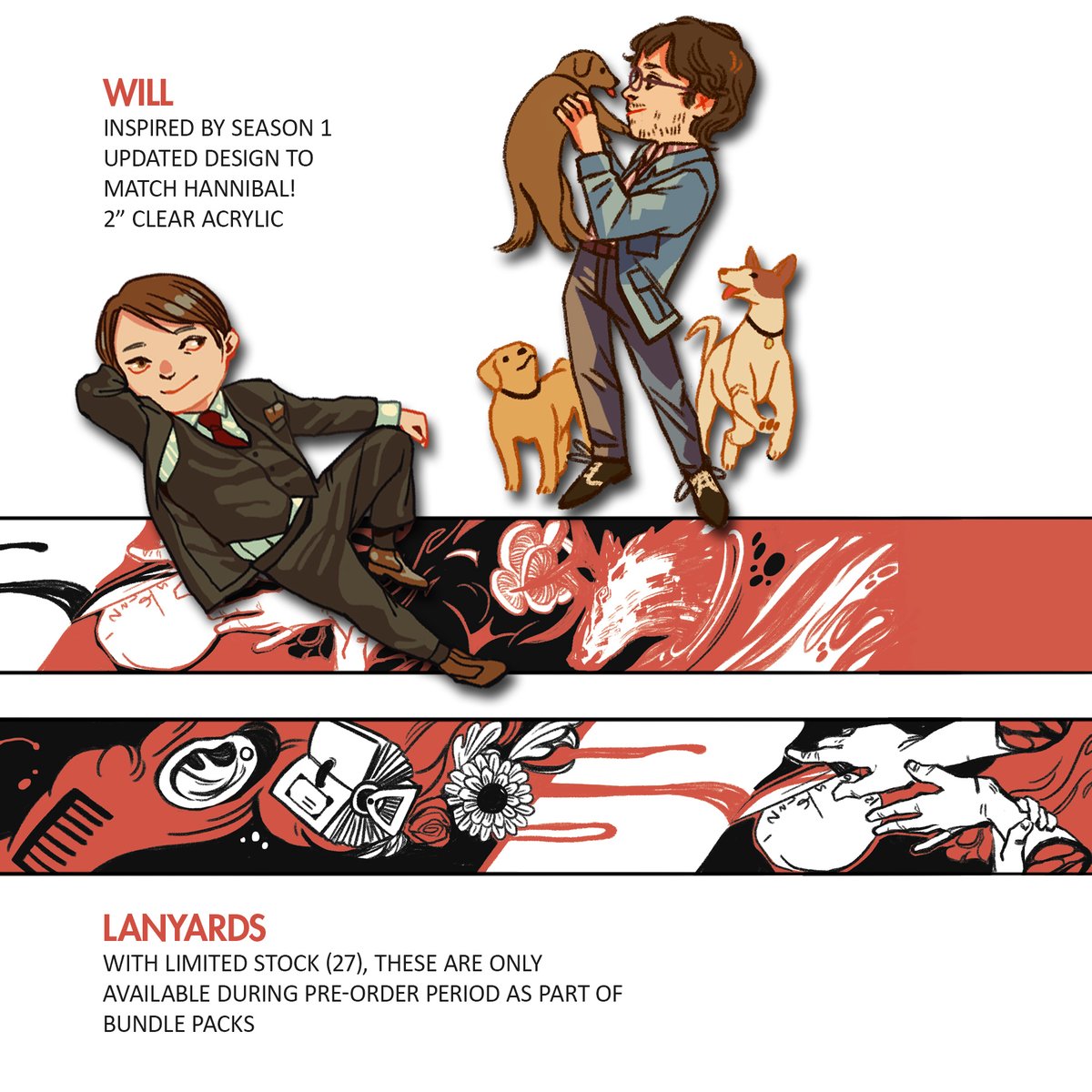 Hmmmm.... might do a reasonably sized shop overhaul this year.... Witcher netflix charms, two of the hannibal charms & the ultimate edition, & some good omens charms & prints will be on the chopping block