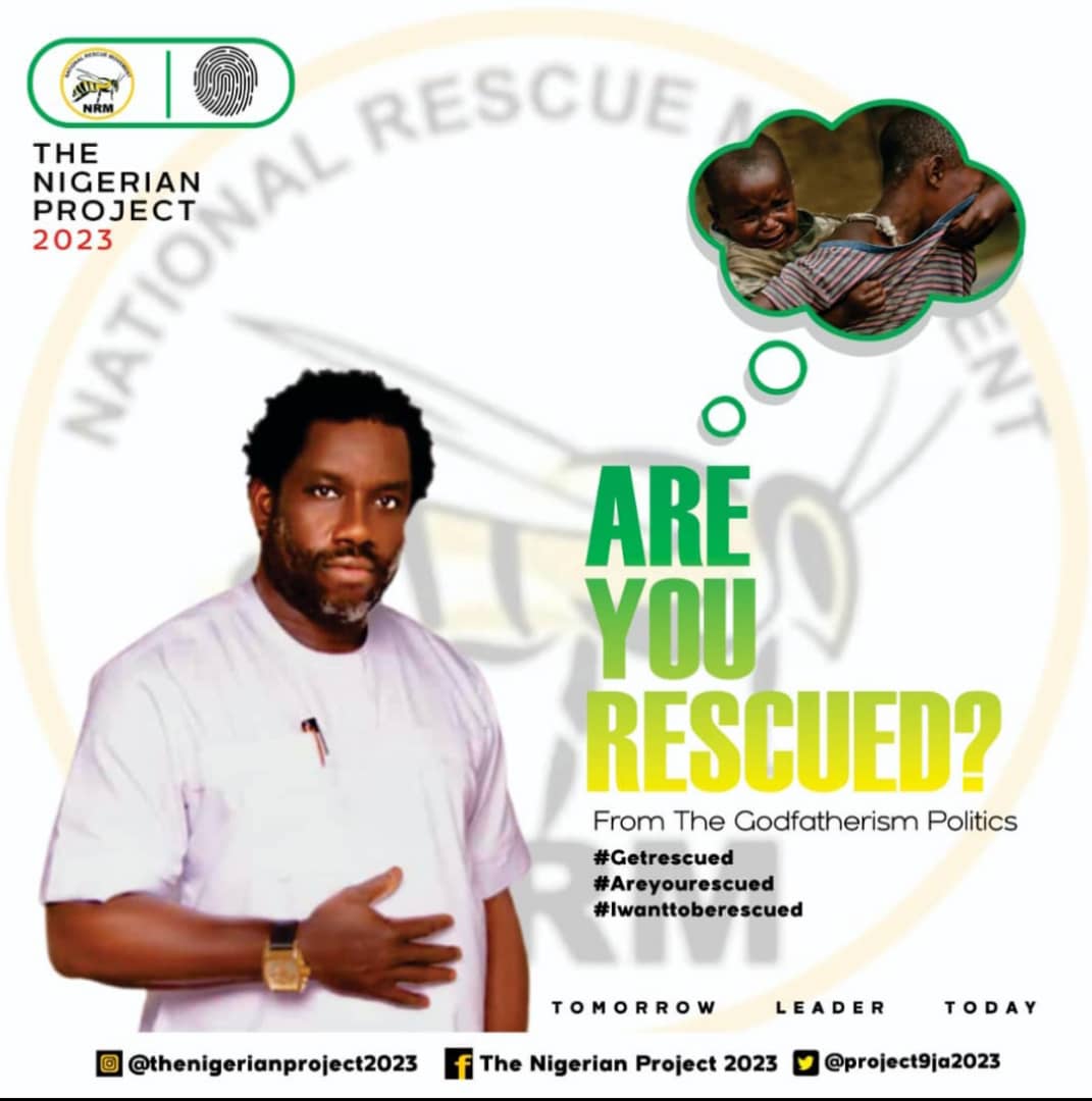 Juliegirl32's tweet photo. ARE YOU RESCUED FROM GODFATHERISM POLITICS?? is the big question Mazi Okwudili Nwa-Anyajike is asking today.
Join the movement
#Getrescued #Okwudili23 https://t.co/u5VF4orDJ5