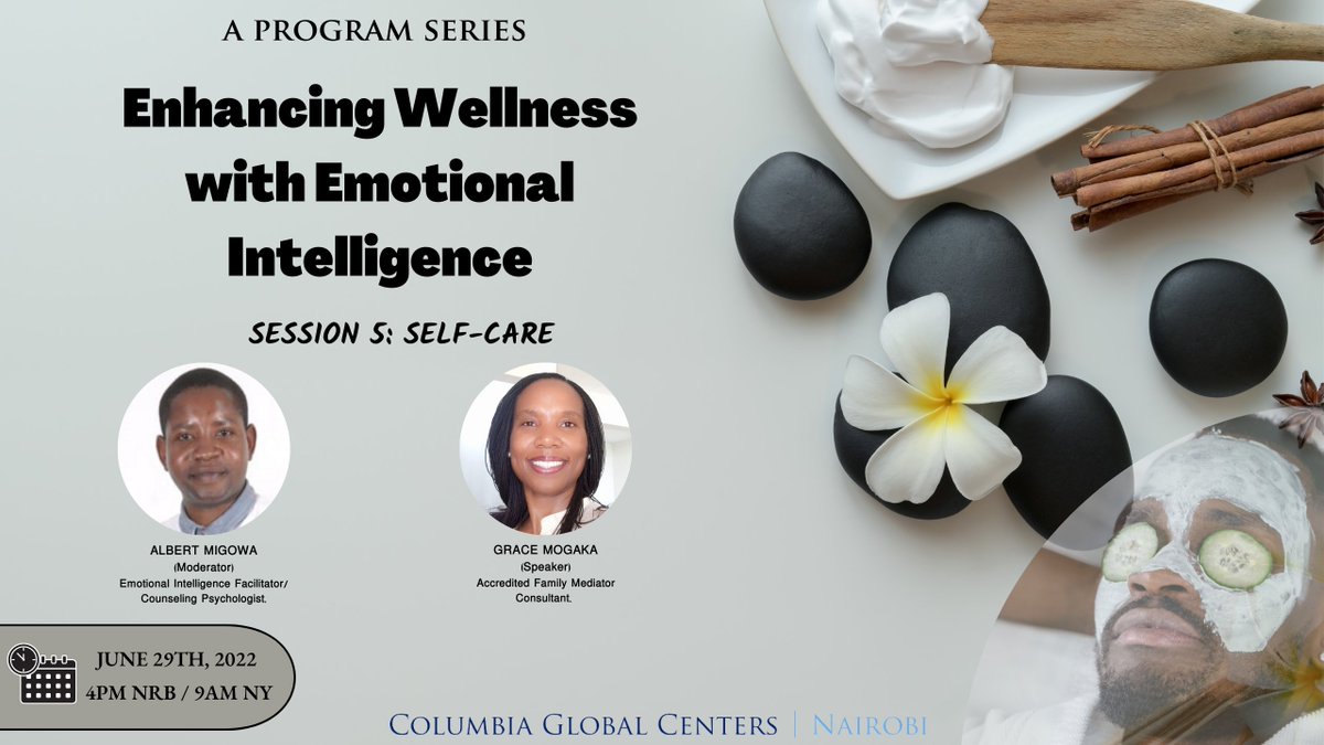 CGCNairobi's tweet photo. Have you been following our series on #EQ? Well, we can agree that the journey towards being more #EmotionalIntelligent has been riveting!
Join us for another upcoming session on 29th June at 4 pm NRB | 9 am NY as we learn more about #SelfCare!
✍️- https://t.co/BPLTUbKR2O https://t.co/MPjty8Zt04