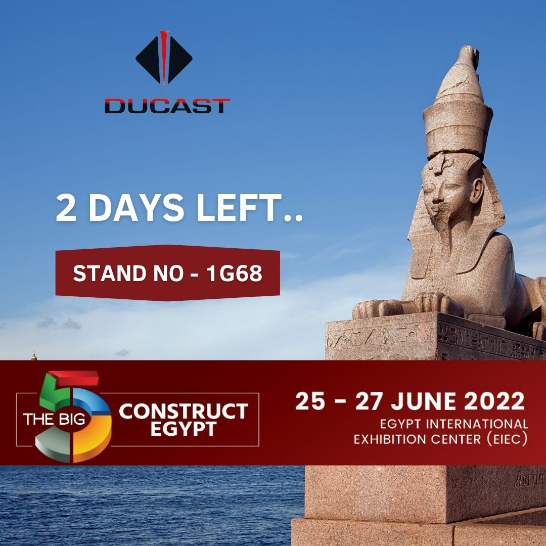 ducastfactory's tweet photo. #DUCAST is participating in The Big 5 Construct Egypt 🇪🇬 

We look forward to seeing 👀 you at #Egypt International Exhibition Center (EIEC) on June 25 - June 27, 2022.
Don’t forget our stand no. is #1G68 ✔️

https://t.co/WcouBpOUb9
#2daysleft #thebig5construct #ducastuae https://t.co/lUGj7p4bf8