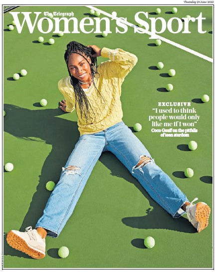 Molly McElwee (@molly_mcelwee) on Twitter photo I was lucky enough to meet up with <a href="/CocoGauff/">Coco Gauff</a> fresh off making the French Open final and it was one of my favourite interviews. She is as impressive as she seems.
We talked "main-character syndrome", activism and even a little on RuPaul's Drag Race 👇
telegraph.co.uk/tennis/2022/06… I was lucky enough to meet up with <a href="/CocoGauff/">Coco Gauff</a> fresh off making the French Open final and it was one of my favourite interviews. She is as impressive as she seems.
We talked "main-character syndrome", activism and even a little on RuPaul's Drag Race 👇
telegraph.co.uk/tennis/2022/06…