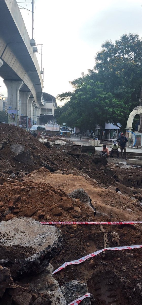 <a href="/KTRoffice/">Office of KTR</a> <a href="/CommissionrGHMC/">Commissioner GHMC</a> it's more then 60days up still the work is happening so slowly ,if only few people work that also not full time how will it get over. Business in surrounding area are in deep losses due to this .please appoint a special team who will make it fast check