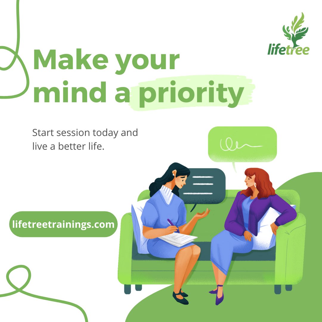 LifeTreeTrainin's tweet image. LifeTree Trainings is now offering Counseling Services!!!
You can book your session with our Counsellors @lifetreetrainings.
You can go to our website, lifetreetrainings.com and learn more about our services and bookings.