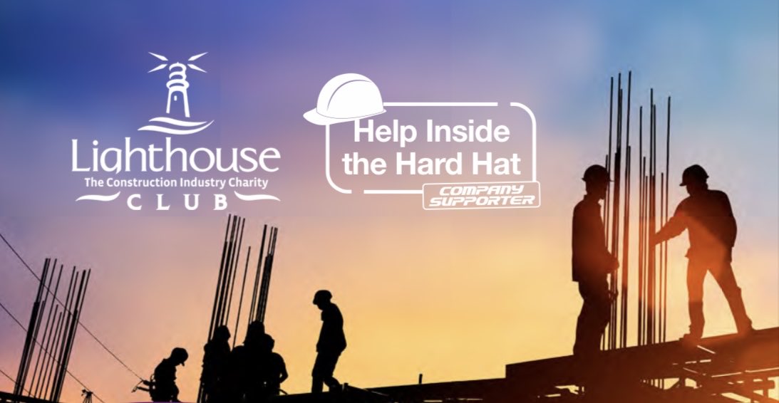 Hard hats off to the Lighthouse Construction Industry Charity.We are delighted to continue our partnership with this great charity as a Company Supporter , an organisation which has helped us to develop our Roadmap to Workforce Wellbeing #YouAreNotAlone 
#HelpInsideTheHardHat 👷‍♀️
