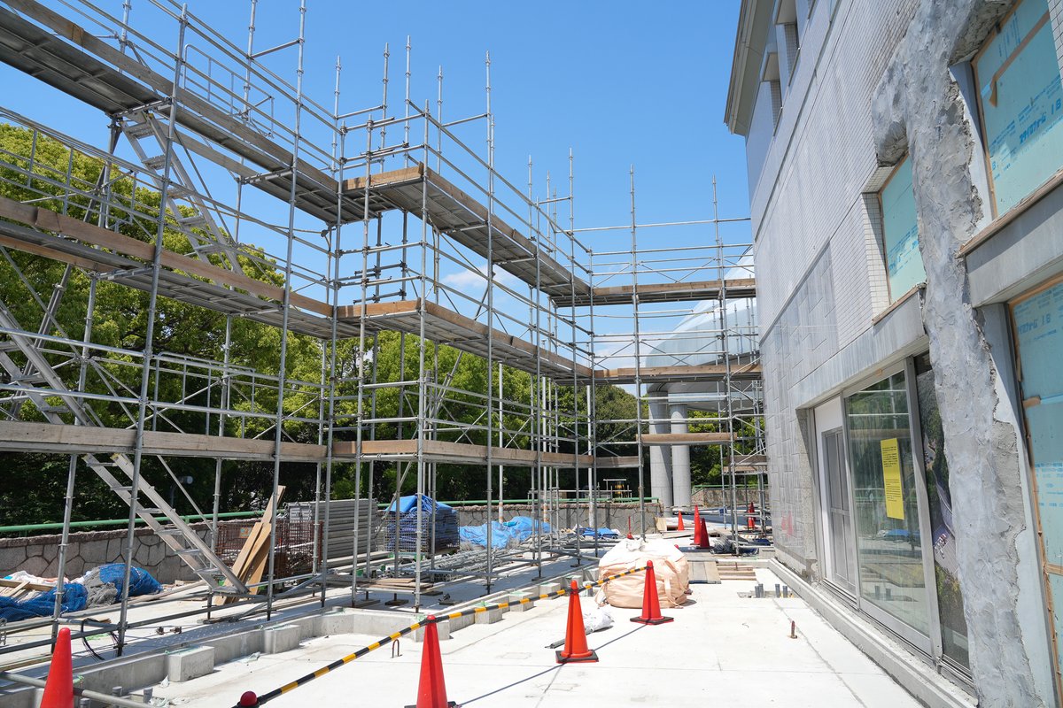 美術館の改修工事 543日経過 増築する部分の工事が進んでいます ここにはカフェと 新スペースが誕生 広島市現代美術館は 22 06 23 南区の美術館 博物館 休館中 広島市現代美術館 まいにちを豊かに りっち