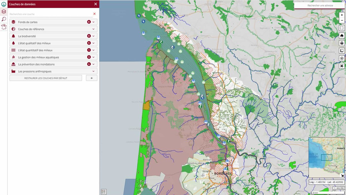 Avez-vous testé SIG’Estuaire 2.0 du SMIDDEST ? Cet outil opérationnel utile aux acteurs de la gestion des milieux aquatiques de l’Estuaire de la Gironde, vient d’être mis en ligne👉lnkd.in/eCszvNYc

#SIG #Biodiversité #inondation #Environnement #eau
@Charente @Gironde