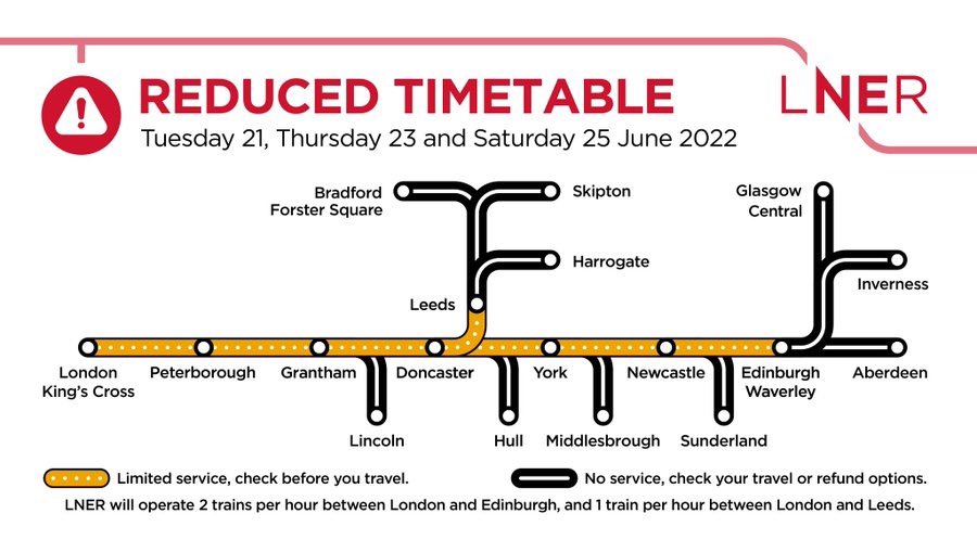 David Horne (@davidhorne) on Twitter photo Good morning!
We’re running 61 <a href="/LNER/">London North Eastern Railway</a> services today including:
10 services from Edinburgh to London 0730 to 1230
8 services Leeds-London 0741 to 1545
13 services York-London 0802 to 1557
13 services London-Newcastle 0733 to 1559
Check before you travel: lner.co.uk/travel-informa… Good morning!
We’re running 61 <a href="/LNER/">London North Eastern Railway</a> services today including:
10 services from Edinburgh to London 0730 to 1230
8 services Leeds-London 0741 to 1545
13 services York-London 0802 to 1557
13 services London-Newcastle 0733 to 1559
Check before you travel: lner.co.uk/travel-informa…