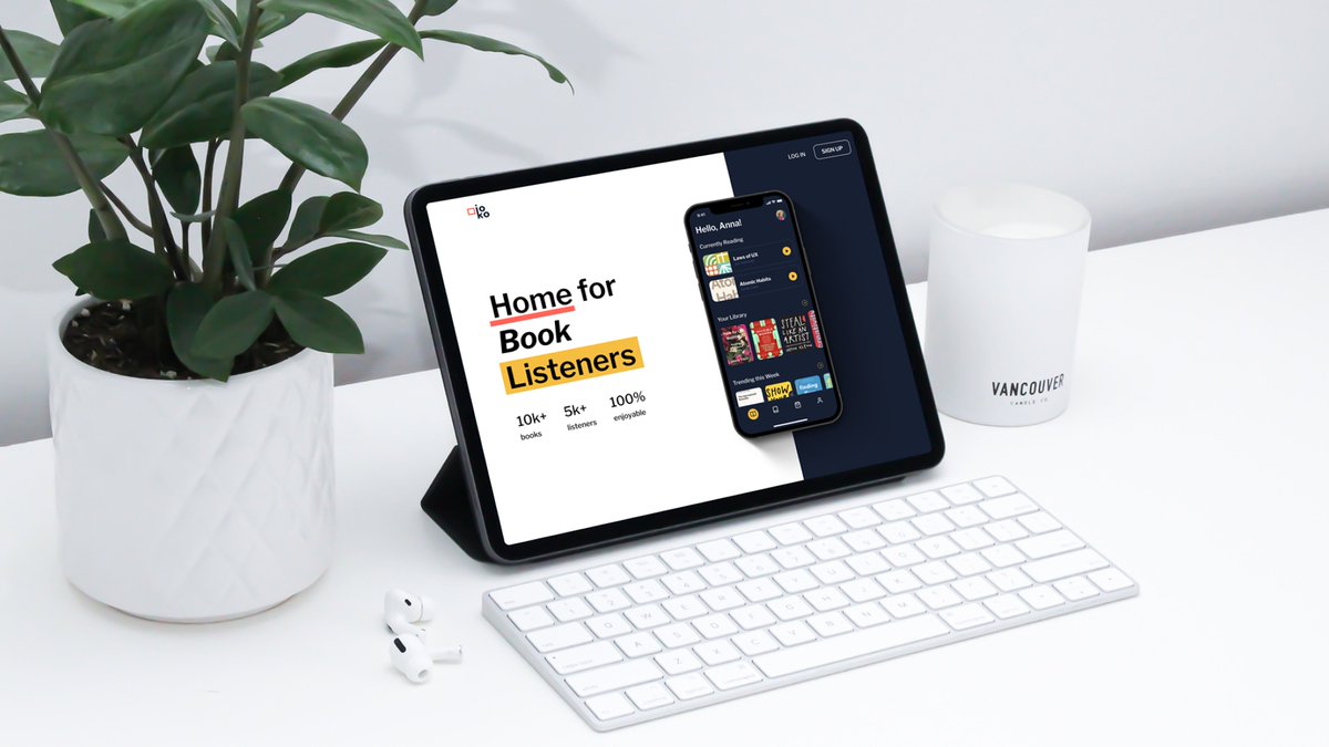 8y5studio's tweet photo. Hi everyone! 👋🏻 In today's post, we're sharing the landing page design we created for Ioko, an #audiobook app with a wide variety of books 📚
Stay tuned for more updates! ✌🏻

#8y5studio #landingpage #uidesign #uxdesign #designstudio #inspo #uiuxdesign https://t.co/K13kiiyevK