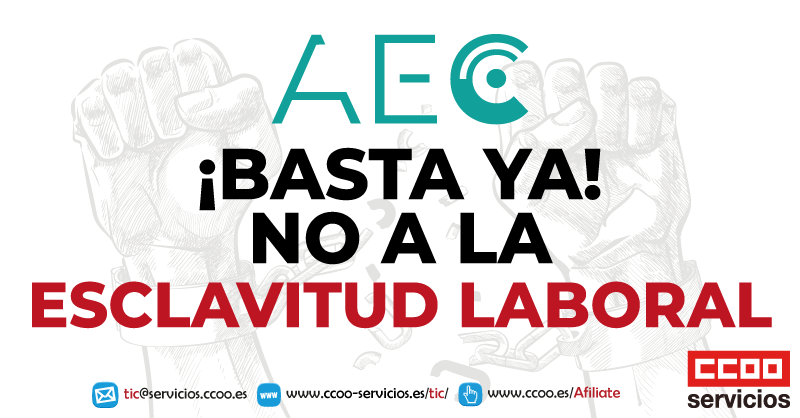 🔴 HOY vamos a la #huelga en el sector #TIC. Por un #ConvenioTICdigno, paramos 2 horas por turno. Las @aecspain tiene que escucharnos... #NOPrecaryTIC