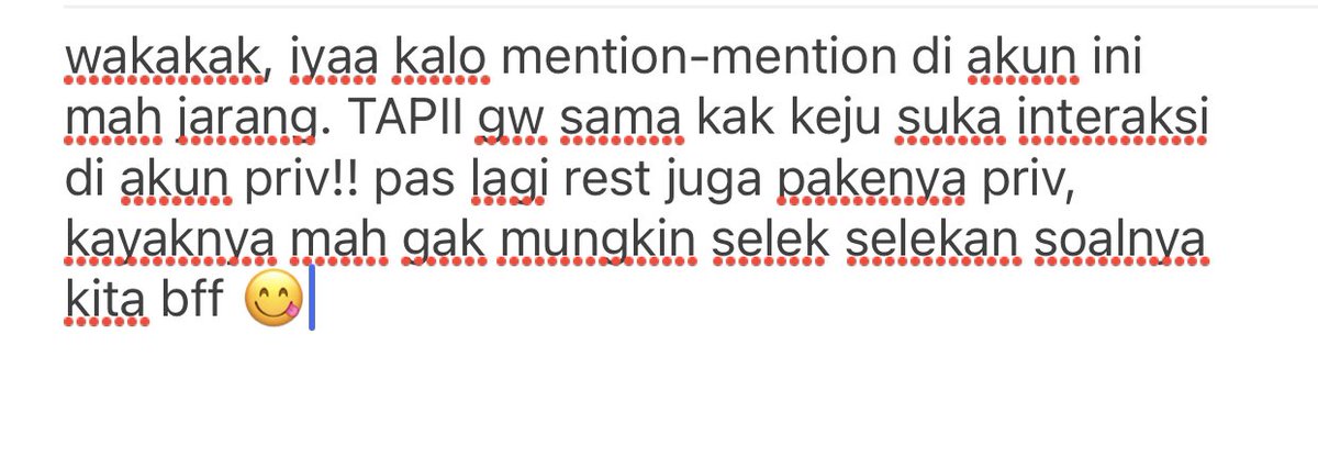Lo sama keju lucu banget kalo lagi mentionan😹 Buttt to be vv honest, gue sempet ngira kalian selek gara’ pernah … — wakakak, iyaa kalo mention-mention di akun ini mah jarang. TAPII gw sama kak keju suka interaksi di akun priv!! p… curiouscat.me/OOVI/post/1281…