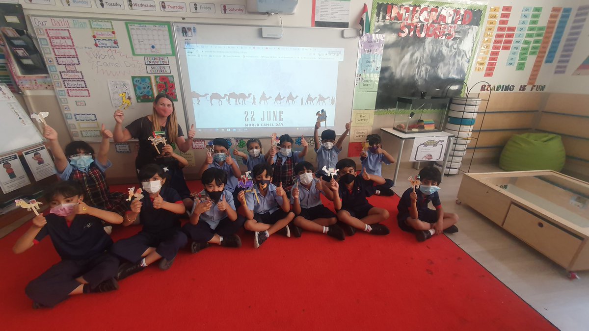 AIS_Grade1's tweet photo. Our #AISGrade1 students celebrated the World Camel Day yesterday. #AISPrimarySch https://t.co/w03nlqJCSH