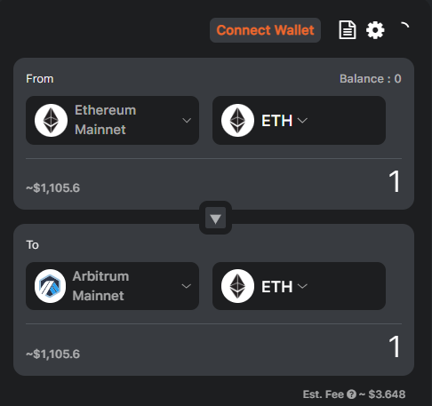 RocketXexchange's tweet photo. Hey @ProjectGalaxyHQ did you check out @Arbitrum bridge from ETH network on https://t.co/dKKPlJcNK7 yet? Just ~$3.5 fee and in One-Click⚡️
#ArbitrumOdyssey #CrossChain #SaveMoreWithRocketX https://t.co/ujZUpdJG7O