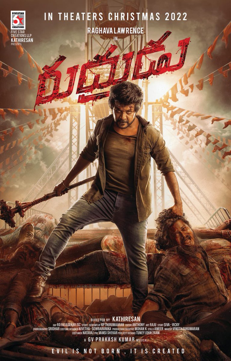 CineSafari's tweet photo. Here it is the First Look of #RaghavaLawrence's #Rudhran / #Rudhrudu 🔥
@offl_Lawrence @realsarathkumar @kathiresan_offl @gvprakash @priya_Bshankar @RDRajasekar #PoornimaBhagyaraj @kaaliactor @editoranthony @5starcreationss #RudhruduFirstLook #RudhranFL https://t.co/QtW3IbNiWK