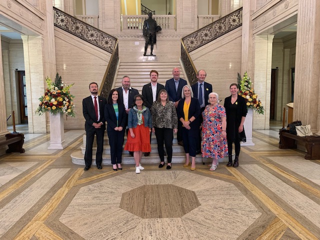 MatthewOToole2's tweet photo. Really powerful cross-party meeting on stroke care with @strokeassocni @nichstweet. More than one of us had experienced stroke in our own families, so very moving to hear from survivors. Time now for practical delivery of the new stroke strategy action plan. https://t.co/x8ERcgruYb