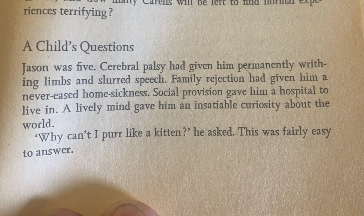 RoseUnwin's tweet photo. I’ve just burst into tears reading this. Maureen Oswin’s THE EMPTY HOURS (1971). We still can’t answer Jason’s question properly.
@mumof3amigos @sarasiobhan @juliaunwin @jimgblair @makedoandSEND @sharon_l_smith @neilmcrowther https://t.co/pTNRpmdw5l