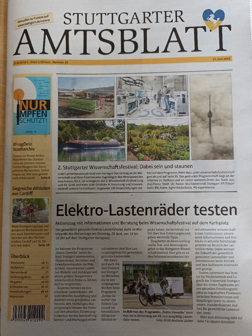 Nun ist es amtlich: Dienstag großer #flottesGewerbe Lastenrad-Testparcours für Unternehmen (!) auf dem Karlsplatz in <a href="/stuttgart/">martin</a>. 11 - 16 Uhr: 
stuttgart.de/service/aktuel…
flottes-gewerbe.de