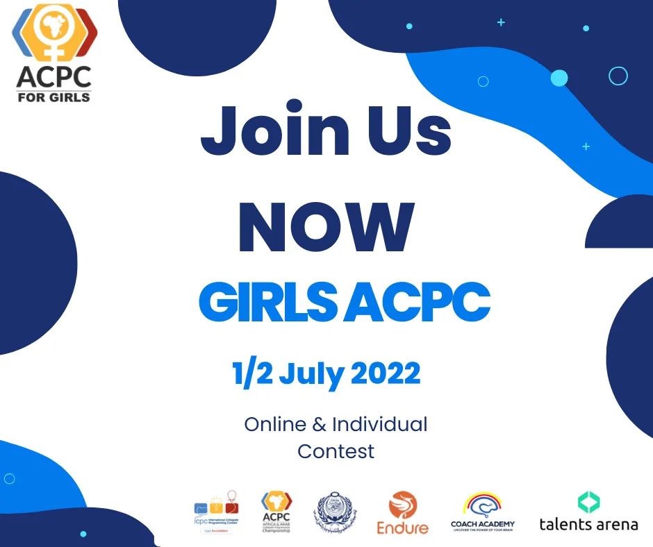 AcpcGirls's tweet photo. Join us now at Girls ACPC 2022. Just click the link!
https://t.co/hLZpqhnxVv

#acpcnews #acpc #ACPC #girlsacpc #girlsacpc2021 #girlsacpc_judges https://t.co/zNbw9TRbuO
