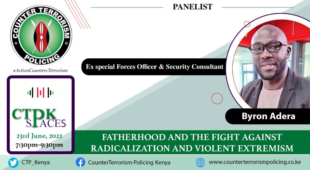 While at 'Throw-Back-Thursday' mode, this is a conversation you don't wanna miss. Join us _in_ Twitter Streets @CTP_Kenya , TODAY, between 1930 and 2030 hrs, as we discuss the Role of FATHERHOOD in the FIGHT AGAINST RADICALIZATION & VIOLENT EXTREMISM. @CrimeWatch254 @ipssken