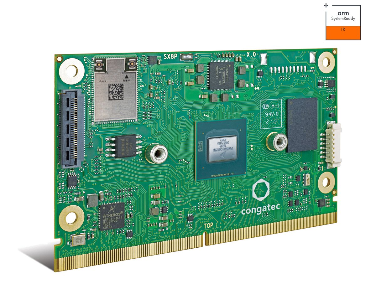SESpezial's tweet photo. Die @congatecAG gibt bekannt, dass seine SMARC Computer-on-Modules auf Basis der NXP https://t.co/4jd52scqmz 8M Plus Prozessortechnologie die SystemReady-IR-Zertifizierung im Rahmen des Arm getriebenen Cassini-Projekts erhalten haben. Erfahren Sie mehr: https://t.co/XFDJ0gbZRN https://t.co/y29uaSVHhr