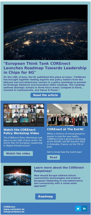 📢Check out the <a href="/core_nect/">COREnect</a> latest news! 
➡️<a href="/EU_Commission/">European Commission</a> article.
➡️COREnect Policy Workshop video.
➡️COREnect experience at the #EuCNC.
➡️COREnect final #Roadmap.
🚨rebrand.ly/COREnect_Newsl…

#Connectivity #chips #PolicyWorkshop