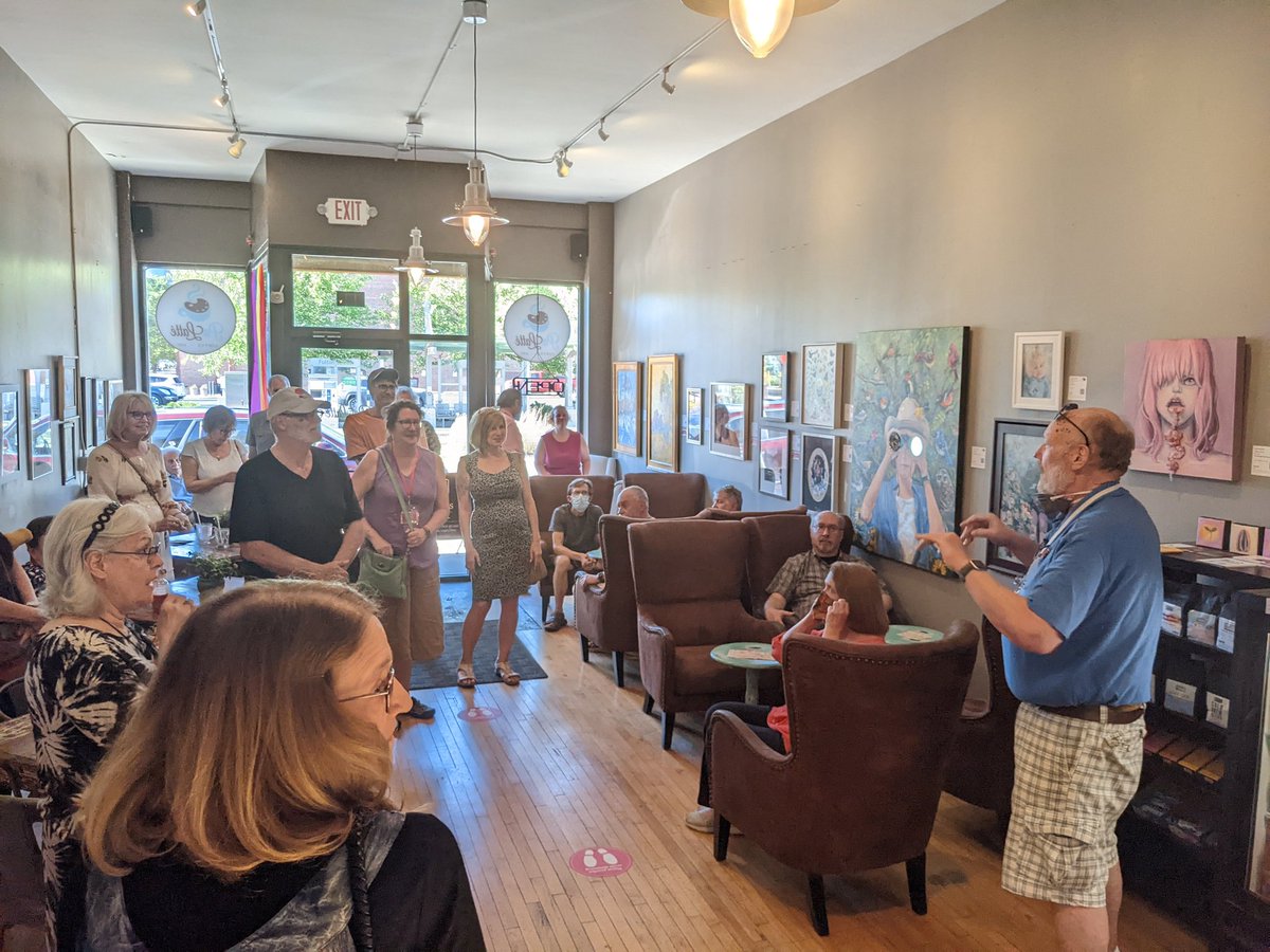 FestivalGR's tweet photo. Thank you @PalatteCoffee for hosting our artist reception last night!
#festivalgr #regionalarts #regionalartsexhibition #coffeeandart #palatte #artistreception https://t.co/8kPX7T9gkH