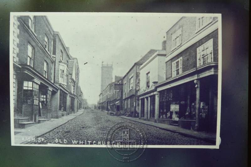 This image from the "Whitchurch History and Archaeology Group Slide collection" is the earliest photo we know of, featuring Whitchurch High Street dating back to the 1860s.