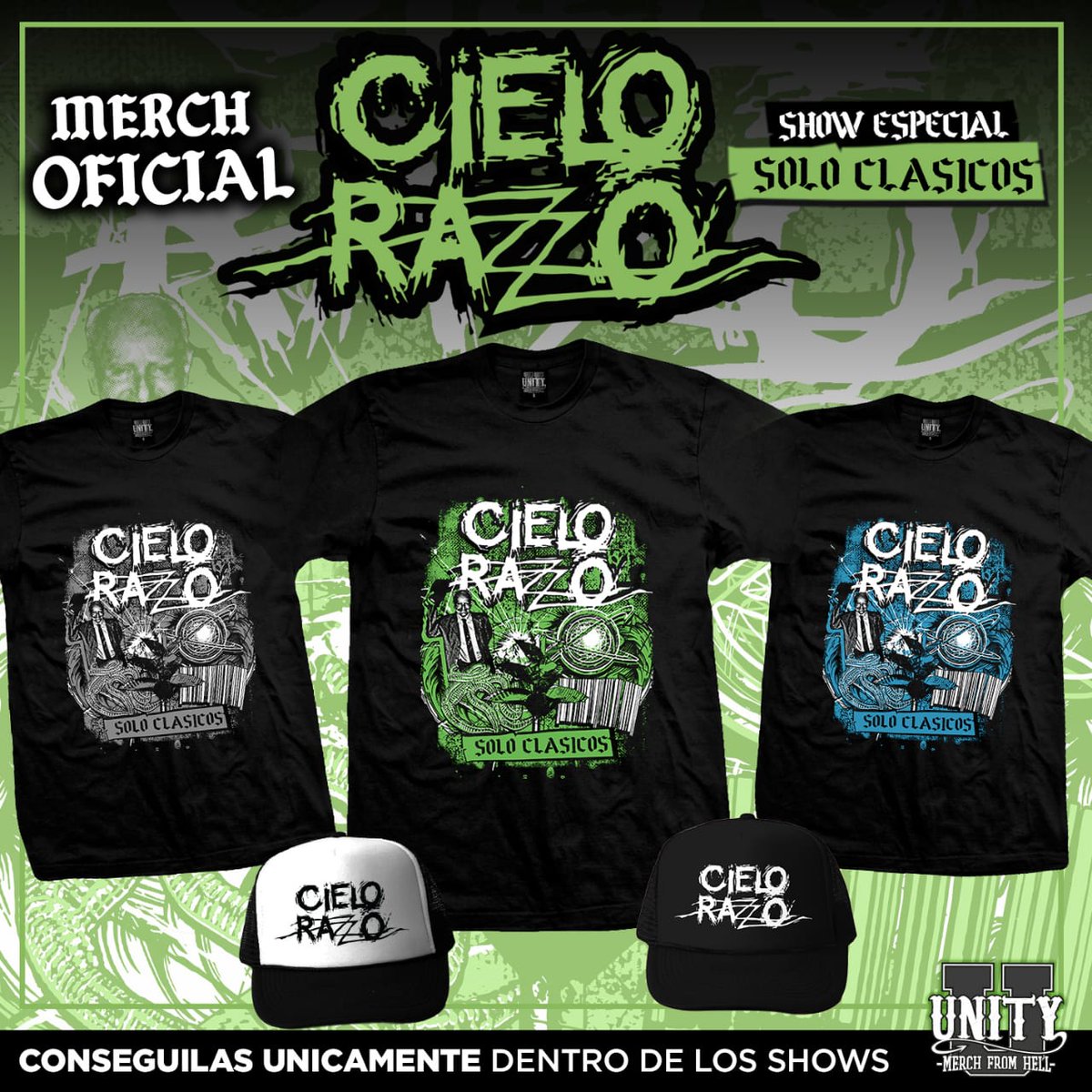 Cielo_Razzo's tweet photo. ๐ฃ Conseguรญ el merch oficial el sรกbado en el @TeatroFlores! ๐ค๐ป
๐ข Nuevos modelos! Show especial, Solo clรกsicos ๐ถ
#Unitymerch ๐ฅ
@NarvyCRZZ @chelovizzarri
#CieloRazzo #Crzz #ManijaCrzz #Merchandising #SoloClรกsicos #TeatroFlores #BuenosAires #CABA https://t.co/MaKMxgumVO