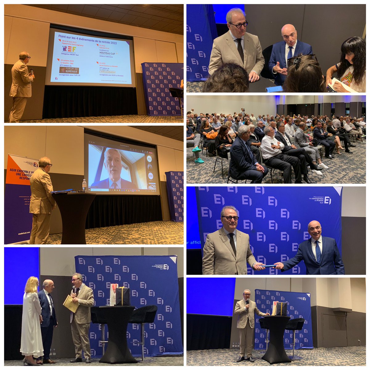 AG <a href="/medef/">Mouvement des Entreprises de France</a> Sud | Jean-Louis #Maurizi, président de <a href="/La_FHP/">FHP</a> Sud-Est, élu à l’unanimité président du <a href="/MEDEF_Sud/">Mouvement des Entreprises de France Sud</a>, en présence de @patrick01martin.
👉 L’#emploi et la #formation constitueront le fil rouge de son mandat (communiqué à venir)