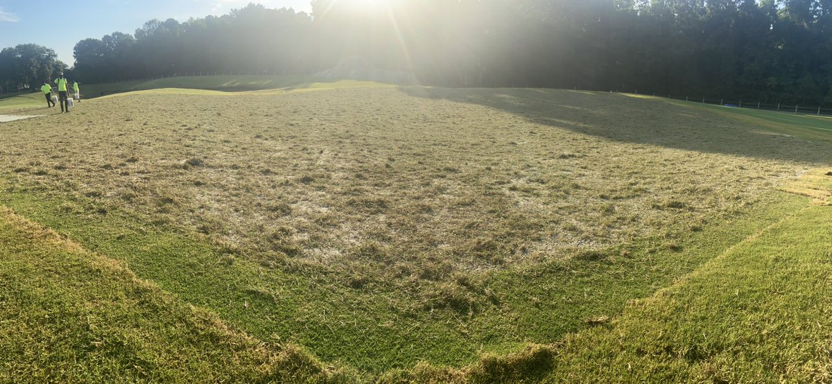 Beautiful #mycarolinasmorning here at Daniel Island Club. Sprigging the last of the front 9 of Beresford Creek Course! <a href="/joeyfr60/">Joey Franco CGCS</a> #tifeagle